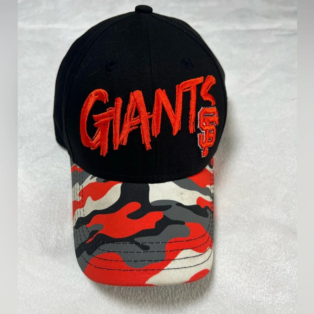 San Francisco Giants New Era‎ Camo Black 9FORTY Cap Unisex Youth Adjustable Cap